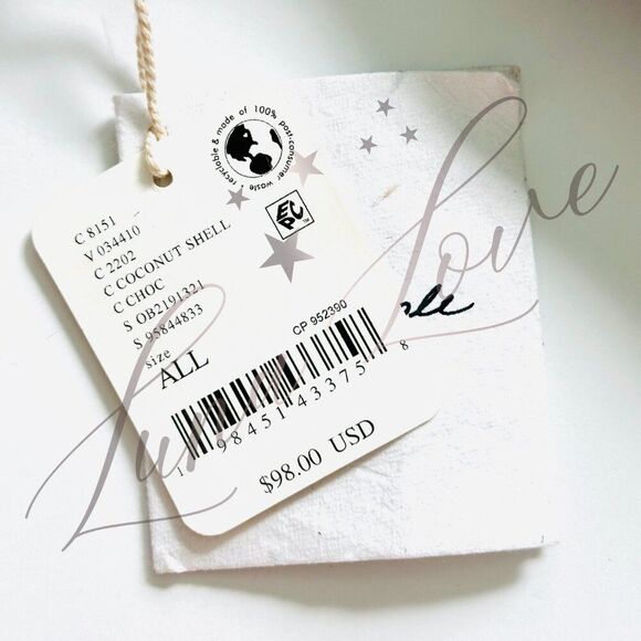 FREE PEOPLE Siren Suede Shoulder/Crossbody Bag In Coconut Shell NWT - Picture 9 of 9